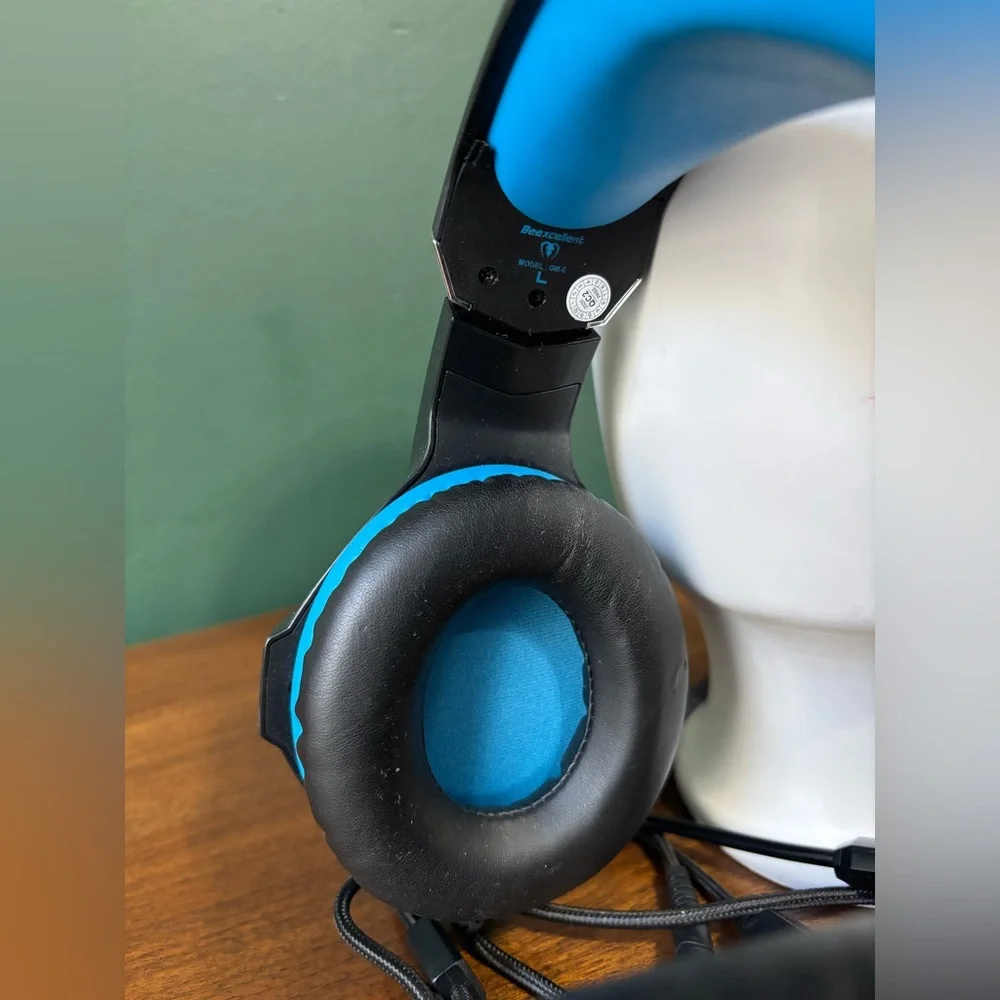 Blue and Black Gaming Headset